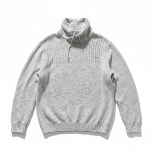 Men's Classic Gray Turtleneck Sweater